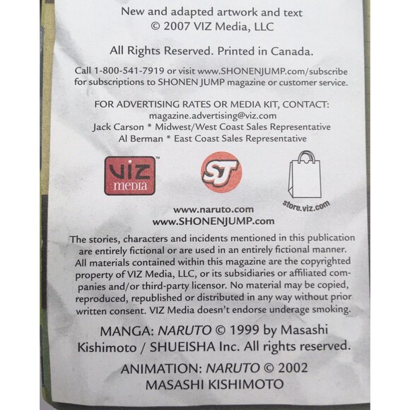 Naruto Collector Magazine Winter 2007 2008 Shonen Jump Comic Issue Anime - Picture 5 of 12